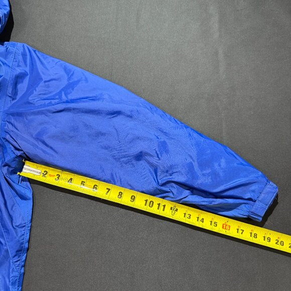 Cabelas Women’s Packable Windbreaker Large Blue Vented Hooded Full Zip - Picture 11 of 13
